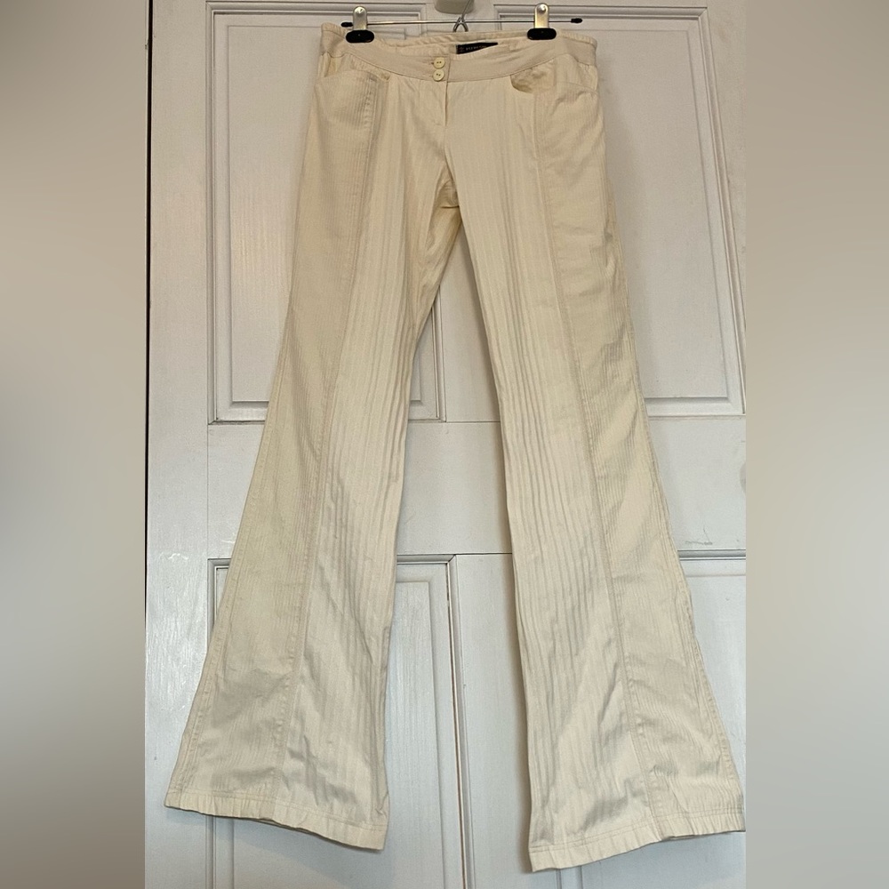 Plein Sud low rise ribbed flare pants